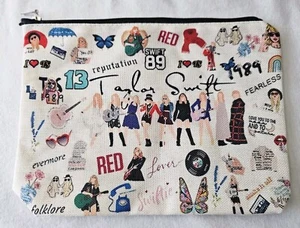 Taylor Swift Makeup Pencil Bag Swiftie Eras Tour NEW - Picture 1 of 6