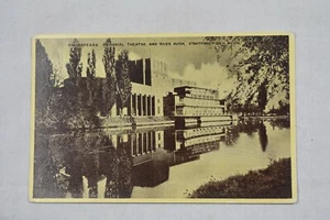 Postcard Shakespeare Memorial Theatre River Avon Stratford-on-Avon ETW Dennis - Picture 1 of 2
