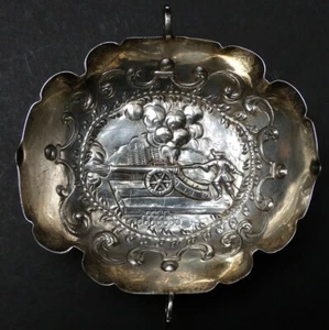 SILBER BAROCK KANONE BRANNTWEIN SCHALE MEISTER KILIAN AUGSBURG VERGOLDET UM 1695 - Picture 1 of 13