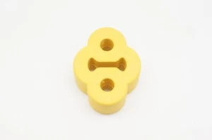 0.4" 10mm x 2 Hole EXHAUST CAR MUFFLER HANGER UPRATED YELLOW POLYURETHANE - Picture 1 of 5