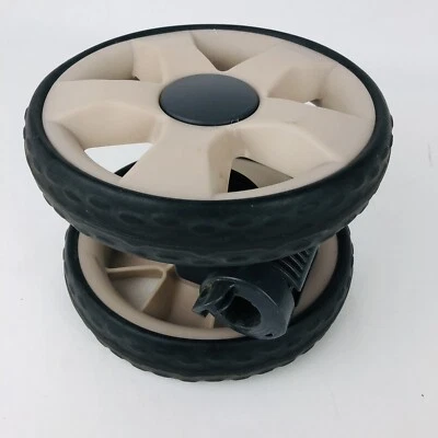 Graco Stylus Single Stroller Front Wheel Double Tire Beige OEM Replacement Part - Image 1 of 4