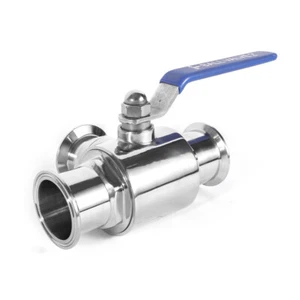 2" Sanitary Three Way Ball Valve Tri Clamp Connection Stainless - Picture 1 of 4