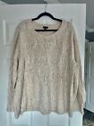 Talbots 3X Gray and Beige Sweater