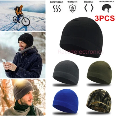 PACK de 3 gorros tácticos militares gorra calavera invierno cálido polar a prueba de viento sombreros de esquí Foto 1 de 4