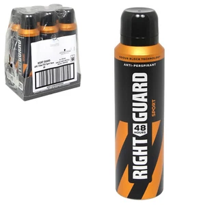 RIGHT GUARD TOTAL DEFENCE 48HR SPORT ANTI-PERSPIRANT DEODORANT 150ML 6 PACK - Picture 1 of 1