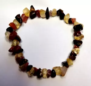 CITRIN, KARNEOL UND TIGERAUGE HEILCHIP ARMBAND + GRATIS CITRIN TROMMELSTEIN - Bild 1 von 5