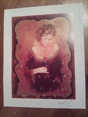 Park West Art Print Seriolithograph  "MYTHICAL ROSE" 7" x 9 3/8" Charles Lee - Image 1 of 3