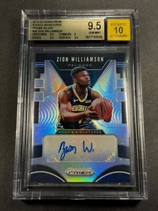 ZION WILLIAMSON 2019 PANINI PRIZM ROOKIE SIGNATURES SILVER AUTO RC BGS 9.5 10 - Bild 1 von 24
