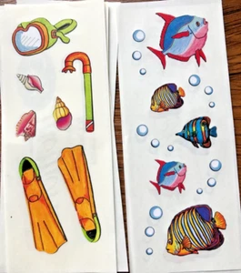 Creative Memories Tropical Stickers -Set of 7 Strips, 2 Different Designs - NLA - Picture 1 of 2