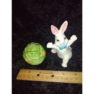 Vintage Osterhase Peter Hase und Kopf Salat Salz und Pfefferstreuer Set - Bild 1 von 8