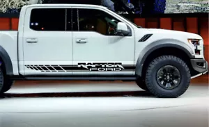 2pcs - Side Stripes body decal fit Ford F150 Raptor graphics vinyl sticker logo - Picture 1 of 4