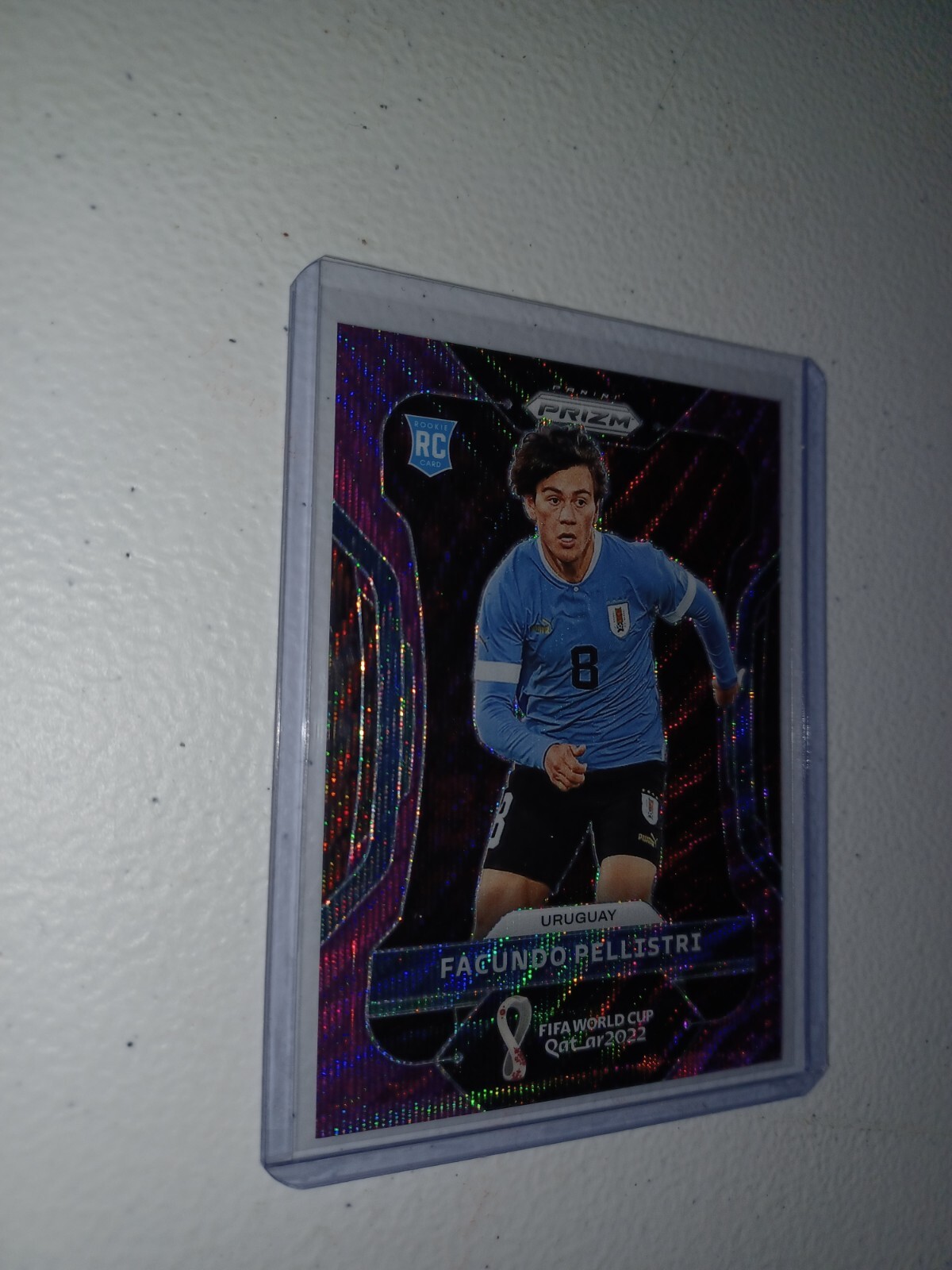 2022 Prizm Road World Cup Rookie RC Facundo Pellistri 35/99 Purple Wave #275 HTP