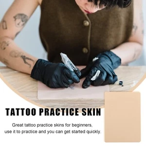 Práctica de piel de tatuaje de 3 mm 5,9 x 7,87" piel falsa de doble cara para suministros de tatuaje - Imagen 1 de 12
