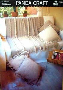 Panda Knitting Pattern Pamphlet - RUG CUSHIONS TEA COSIES EGG COSIES POT HOLDER - Picture 1 of 2