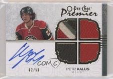 2007 O-Pee-Chee Premier Auto Quad Memorabilia Gold /50 Petr Kalus #146 Rookie RC