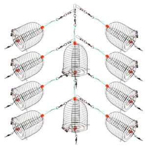 10pcs Fishing Bait Cage Practical Fishing Lure Basket Fishing Bait Lure Feeder - Picture 1 of 12