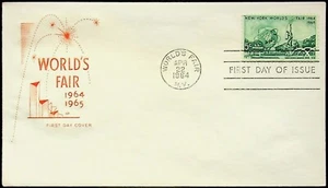 1964-1965 New York Weltausstellung Ersttag Briefmarke - NY Sammlerstück - Bild 1 von 2