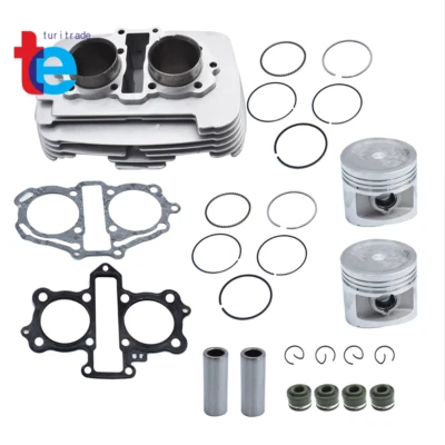 Conjunto de cilindro de motor para Honda Rebel 250 CMX250 junta de pistón de repuesto Foto 1 de 4