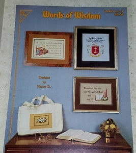 DISEÑOS A027 DE HARRY D 1982, PALABRAS DE SABIDURÍA - 3 DISEÑOS DE PUNTO DE CRUZ - Imagen 1 de 1