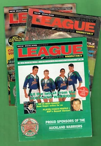 #BB2. THREE(3) 1993 NEW ZEALAND  RUGBY LEAGUE GAZETTE MONTHLY  MAGAZINES - Picture 1 of 7