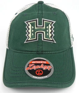 HAWAI'I WARRIORS NCAA 2-TONE MESH SLOUCH TRUCKER SNAPBACK Z CAP HAT NWT HAWAII - Picture 1 of 1