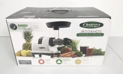 Omega J8006HDS Nutrition Center Quiet Dual Stage Slow Speed Masticating Juicer - Image 1 of 4