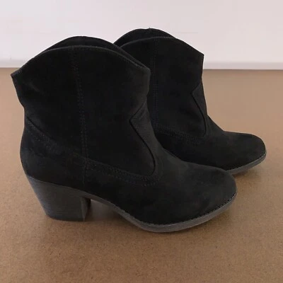 Женские сапоги вестерн Rocket Dog размер обуви 8,5 черные искусственная замша со звуком на лодыжке - Изображение 1 из 4