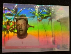 1995 TROY AIKMAN / Upperdeck inserto ologramma carta calcio #PB11 Dallas Cowboys - Foto 1 di 2