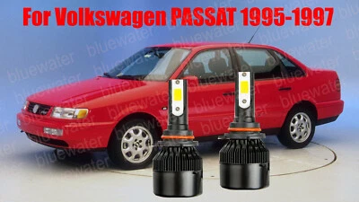 LED For VW PASSAT 1995-1997 Headlight Kit 9006 HB4 White CREE Bulbs Low Beam - Image 1 of 4