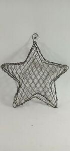 Vintage TOPIARY WIRE HANGING STAR Frame Structure Handmade Garden Climbing Plant