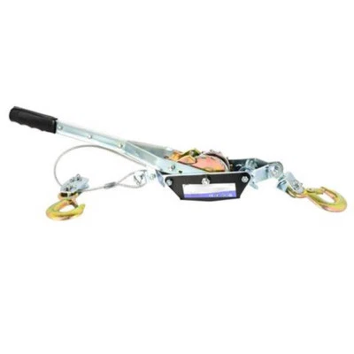 Paranco Verricello Argano Manuale Gancio Traino 2T 2000KG Fune Cavo Acciaio - Immagine 1 di 4