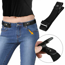 Buckle-free Elastic Invisible Waist Belt for Jeans No Bulge Hassle Men Women USA