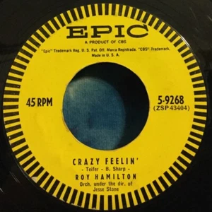 Roy Hamilton 45 Crazy Feelin / In A Dream EPIC Soul POPCORN - Picture 1 of 4