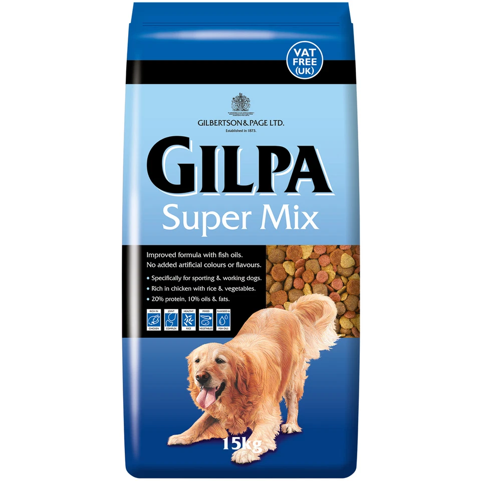 Gilbertson & Page Super Mix Dry Dog Food 15kg Sporting Active Working Dogs - Image 1 of 4