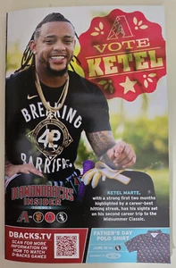 2024 Diamondbacks Dbacks Insider Program Magazine Issue #5 - Ketel Marte - Picture 1 of 3