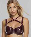 Scantilly By Curvy Kate Oxblood Buckle Up Padded Half Cup Bra, Us 30J, Uk 30Gg