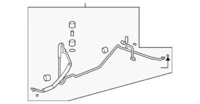 Tubo de línea de compresor de aire acondicionado genuino GM 2007-2012 Chevrolet GMC Saturn LS 22875372 Foto 1 de 2