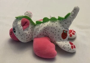 Cutetitos Fruititos Flamito Dragon Plush White 7" Pink Glitter Dot SCENTED Apple - Picture 1 of 5