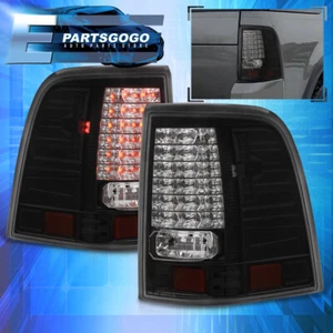 For 02-05 Ford Explorer LED Brake Stop Tail Lights Lamps Left+Right Black Clear - Picture 1 of 6