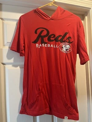 FANATICS MLB CINCINNATI REDS SUDADERA MANGA CORTA SUDADERA CON CAPUCHA PEQUEÑA LIGERA Foto 1 de 2