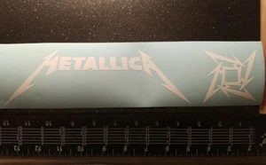 Calcomanía de vinilo Metallica ventanas autos camiones computadoras portátiles taquillas placas Yeti vidrio - Imagen 1 de 68