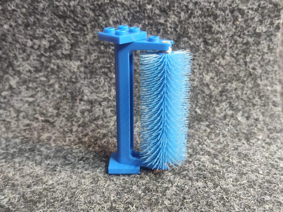 Lego 1 x 2475 + 2497 + 2498 Halterung + Achse + Bürste blau - Waschanlage 6394 - Bild 1 von 1