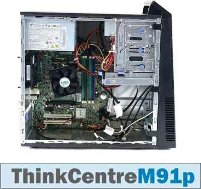 LENOVO THINKCENTRE M91P QUAD CORE WINDOWS 10/i5/3.1GH/500GB/8GB/DVDRW/DUAL VIDEO - Image 1 of 3