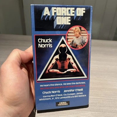 SEALED A Force Of One Chuck Norris Jennifer O'Neill Video Treasures 1989 VHS - Image 1 of 4
