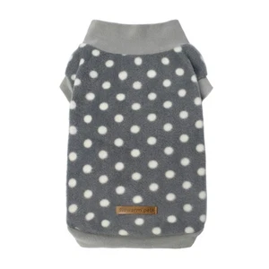 Fleece Polka Dot Dog Sweater, Cozy Dog Winter Clothes for Small Dogs Boy Girl... - Picture 1 of 8
