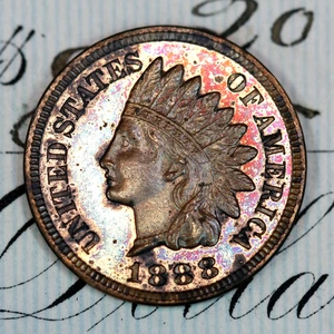 * 1888 * PRISTINE++ GEM PROOF INDIAN HEAD PENNY * FROM ORIGINAL COLLECTION - Picture 1 of 3