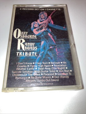 Ozzy Osbourne/Randy Rhoads - Tribute (Cassette, 1987, CBS) *Tested* Tape - Image 1 of 3