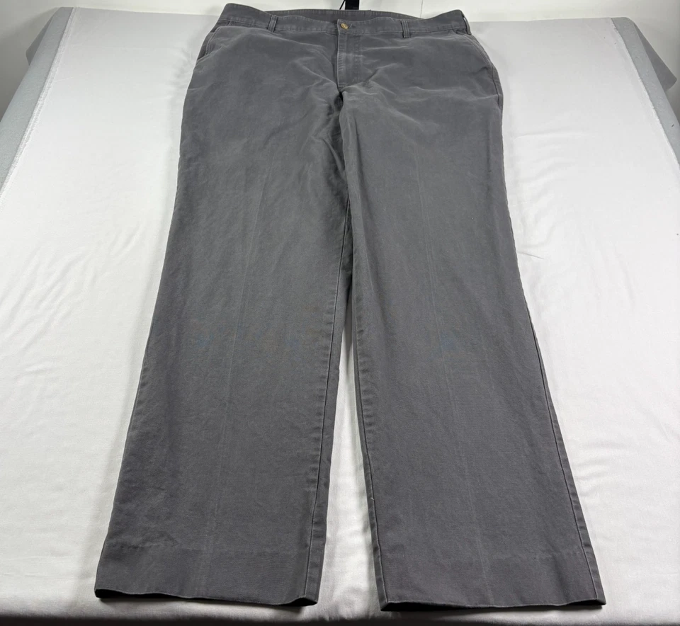 Bills Khakis Pants Mens 42x35 Gray Chino Straight Leg Casual Slacks - Image 1 of 4