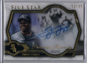 2021 Topps Five Star FRANK THOMAS Auto Autograph Card /25 Pentamerous Penmanship - Picture 1 of 2