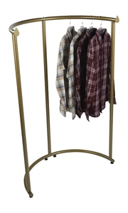 SSWBasics Gold Half Round Clothing Rack - Picture 1 of 1